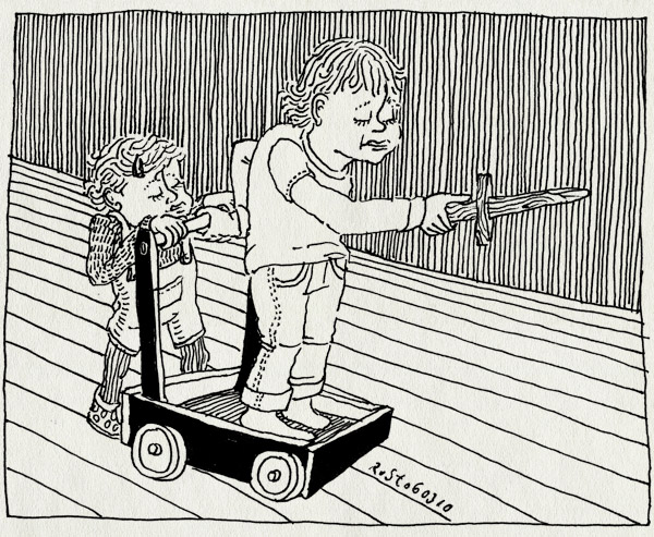 tekening 1024, alwine, blokkenkar, blokkenwagen, first steps, gladiator, lopen, midas, toverzwaard, walk