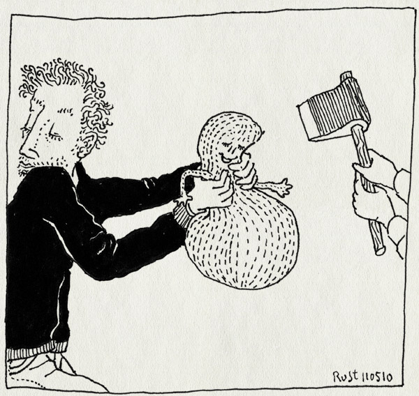 tekening 1090, axe, barbapapa, barcelona, beurs, bijl, blame, blameboy, chop, ficomic, holanda, hurt, onthoofding, pain, stripbeurs