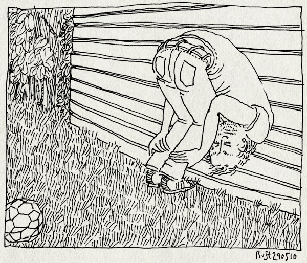 tekening 1103, arjen, bukken, groningen, henry, janine, joost, nul, schutting, tienen, voetbal