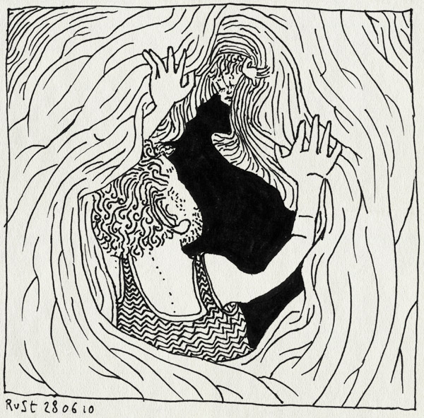 tekening 1138, alwine, bed, blanket, dekbed, deken, holletje, kiekeboe, midas, tunnel