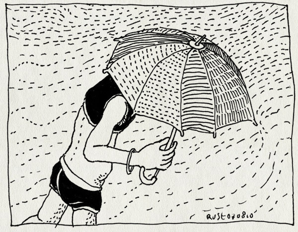 tekening 1178, amsterdam, canal parade, gay parade, gay pride, paraplu, rain, regen, umbrella