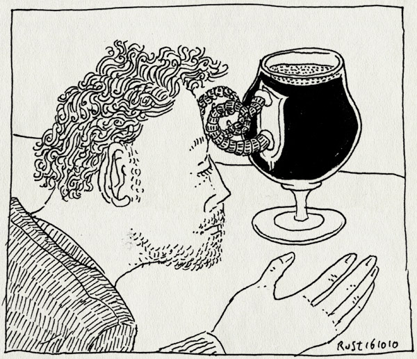 tekening 1248, 2010, bier, bockbier, bockbierfestival, bokbier, bokbierfestival, kopstoot, utrecht
