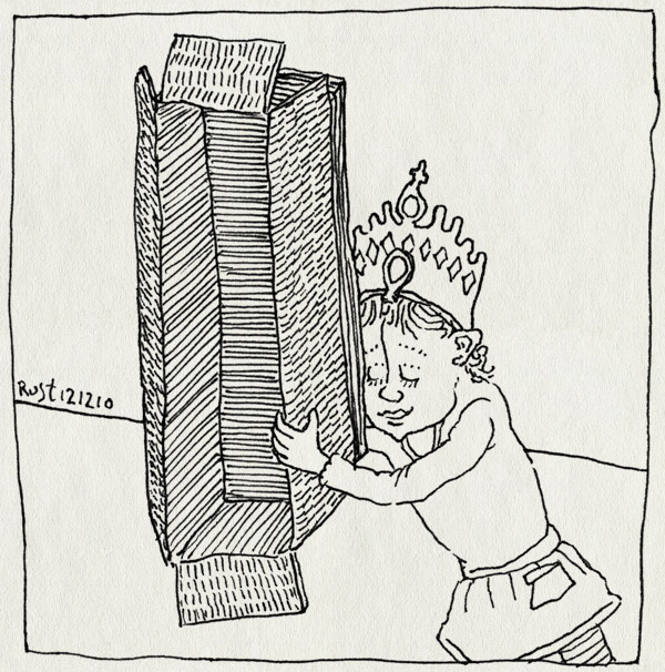 tekening 1304, 2, alwine, blij, cadeau, doos, jarig, kroon, twee, verjaardag, verpakking