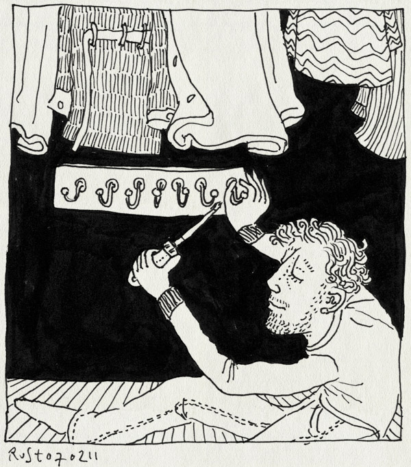 tekening 1361, dorus, geboren, haakje, kapstok, kleinkinderen, zeven