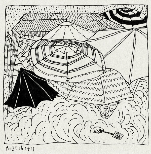 tekening 1519, afdak, barbecue, bbq, emil, erika, fun, gezellig, heerhugowaard, nathan, paraplu, parasol, partytent, regen, rook