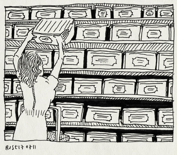 tekening 1520, bakjes, bakken, huis, kast, lief, martine, netjes, opruimen, super