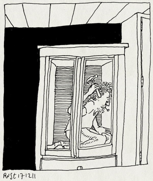 tekening 1668, alwine, glazen, inside job, kast, mooi, timmeren