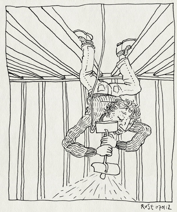 tekening 1688, balken, burorust, hangen, hanglamp, lamp, licht, nh49