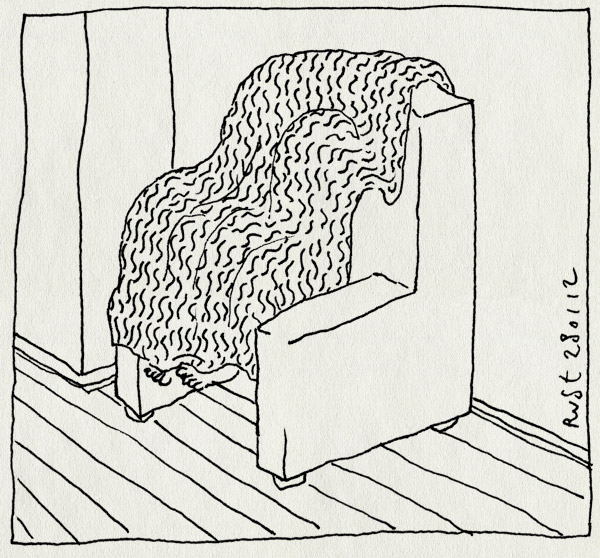 tekening 1709, alwine, bank, kleed, midas, verstoppertje, verstopplek, voetjes