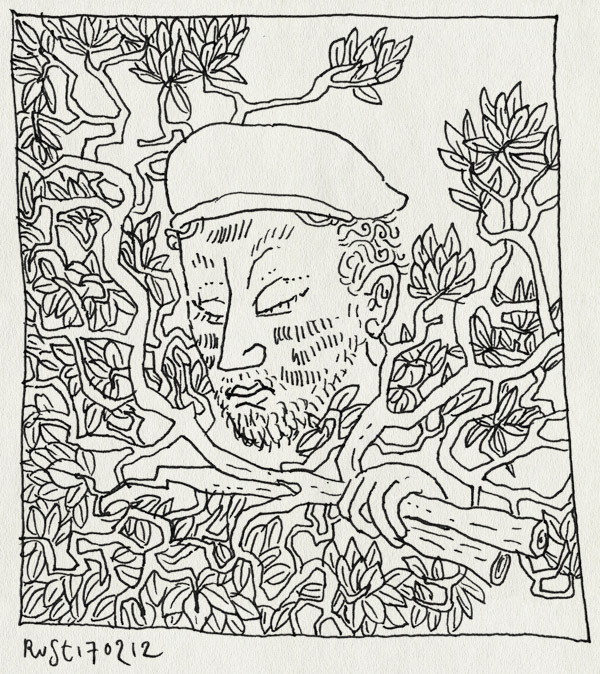 tekening 1729, affiche, bellevue, burorust, camouflage, oorlog, werk