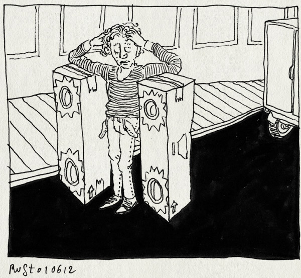 tekening 1834, bestelauto, boxen, eindhoven, herinnering, marquant, opgelicht, oplichting, schaamte, straat