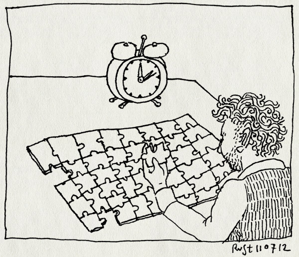 tekening 1874, jane, puzzel, team C, tijd, verjaarsfeestje