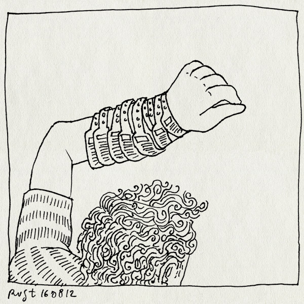 tekening 1910, arm, bandjes, ll12, lowlands, recensiekoning, recensiekoning recenseert lowlands