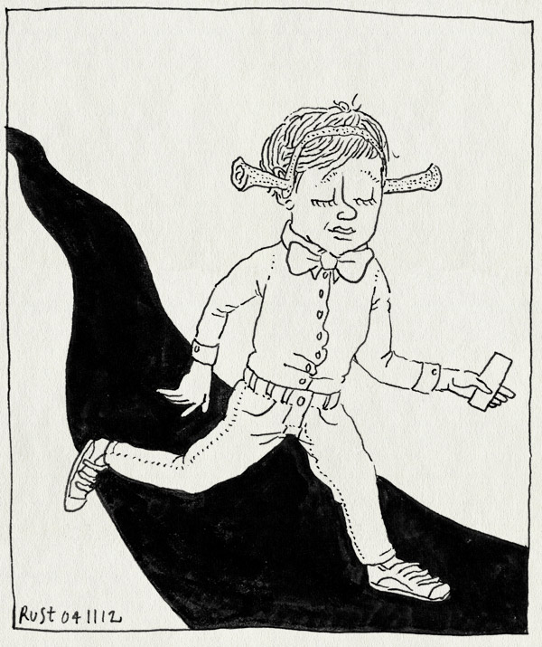 tekening 1990, arjen, groene loper, lief, midas, musical, oren, premiere, rai, shreck, suit up