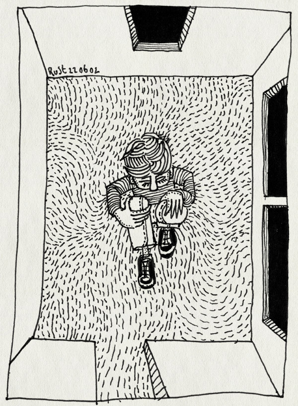 tekening 21, kamer, leeg, topview