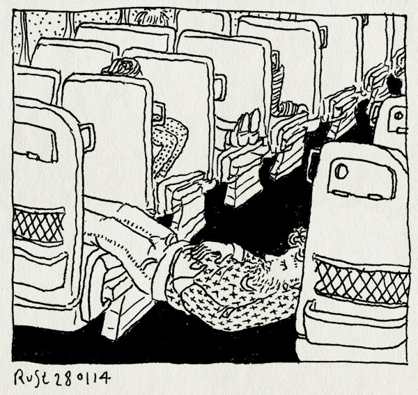 tekening 2440, angouleme, bus, fibd, heenreis, labedeestdanslarue, les ateliers néerlandais, slaap, slapen, touringcar