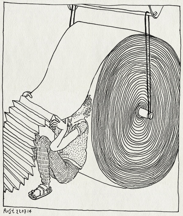 tekening 2615, 2500dagenrust, cpi, drukkerij, monnikenwerk, papier, rotatiedruk, vouwen, wohrmann