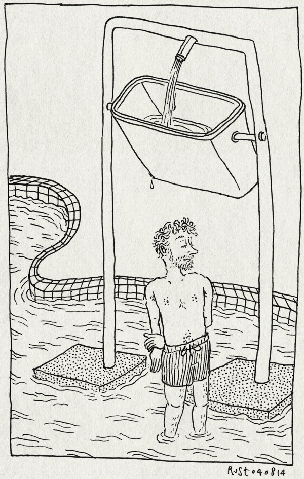 tekening 2628, amsterdam, buitenbad, de mirandabad, emmer, water, zwembad, zwembroek