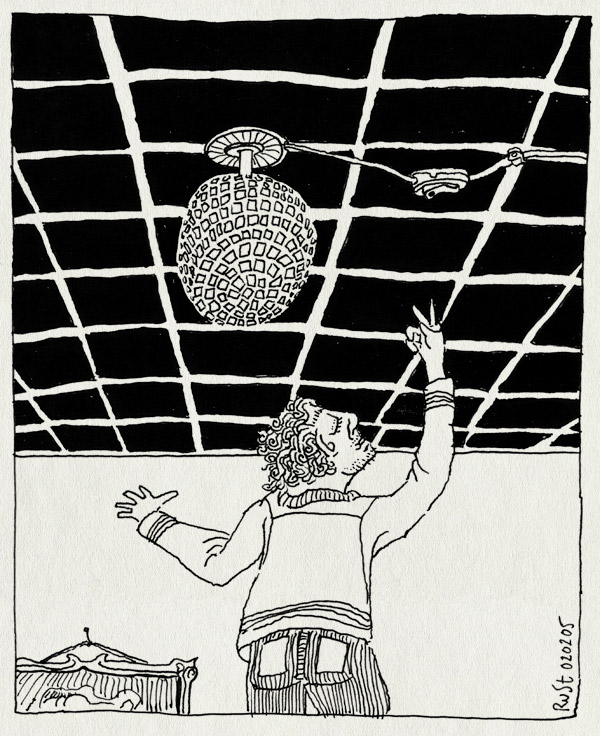 tekening 468, discobol discoball switch ceiling plafond