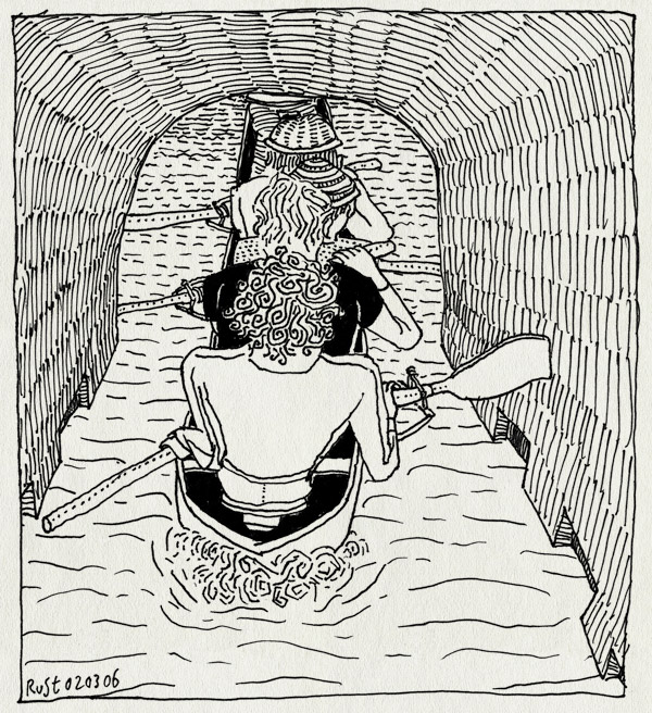 tekening 521, roeien joost ruben rust frits berend prinsengracht row d4 riemen paddles amsterdam gracht canal