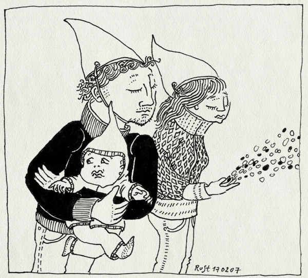 tekening 566, 10e martine carnaval pointy kabouter gethunsje