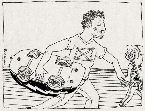 tekening 714, auto, flag, koninginnedag, kopen, midas, queensday, vlaggetje