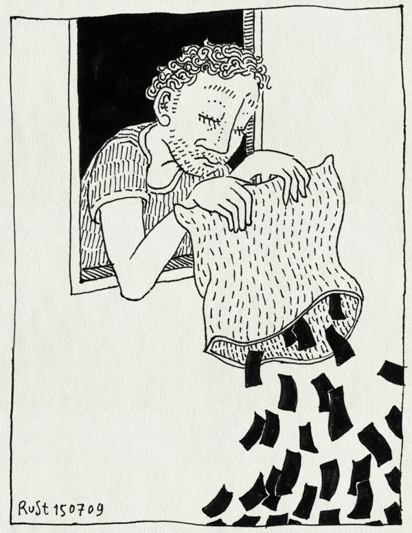 tekening 790, belasting, boete, geld, money, raam, weggooien, window, zak, zonde