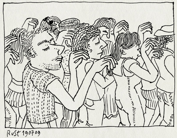 tekening 794, #mj020, 10e, amsterdam, dance, dans, dansje, flashmob, joost, martine, mashflob, michael jackson, roosmarijn, thriller, tribute