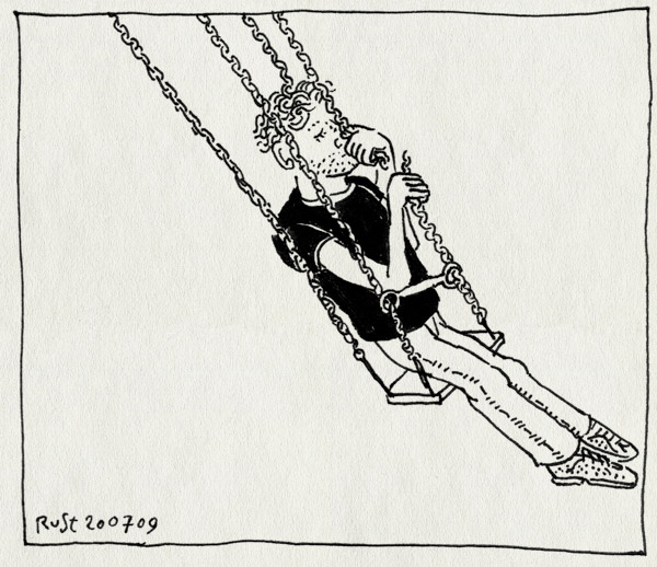 tekening 795, bo, broken, dave, duitsland, dusseldorf, gebroken, kermis, ylka, zweefmolen