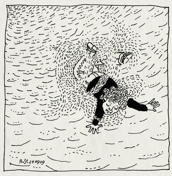 tekening 857, falling, klimduin, sand, schoorl, vallen, zand, zondag