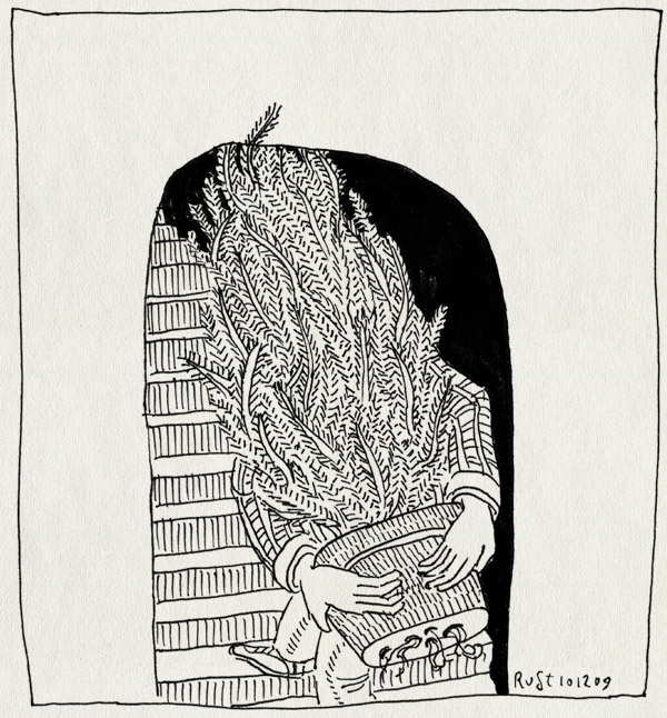 tekening 938, christmas, haken, kerstboom, maasstraat, stairs, trap, tree