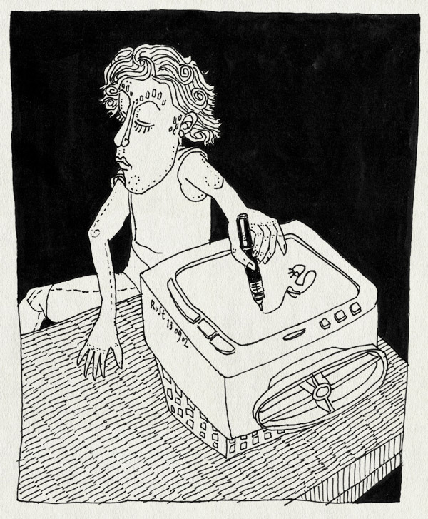 tekening 94, op tv, tekenen, televisie