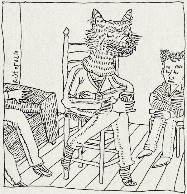 tekening 995, hoofd, joost, joris, maasstraat, masker, spel, wakkerdam, weerwolven, werewolve, yoaxt, yoazt