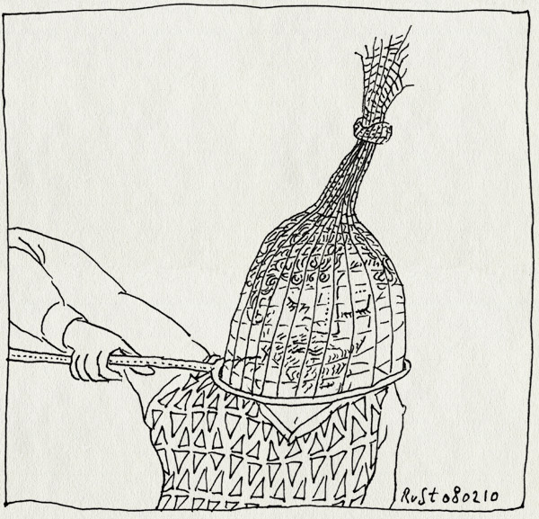 tekening 998, catch, net, self, vangen