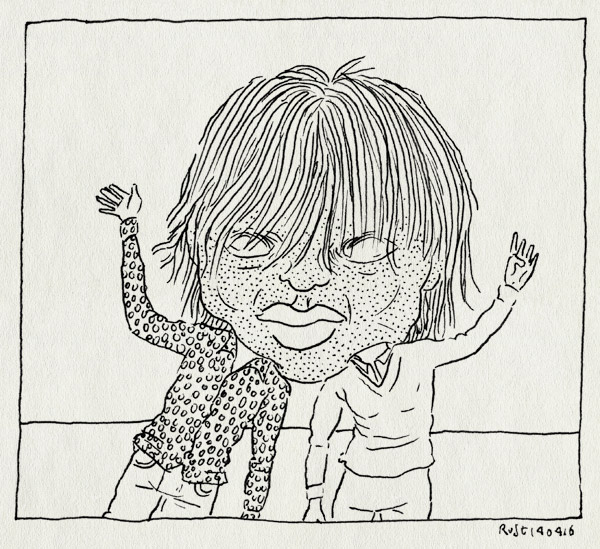 tekening 3247, bellevue, groot hoofd, hoofd, jeannette, masker, pop arts festival, voorpret